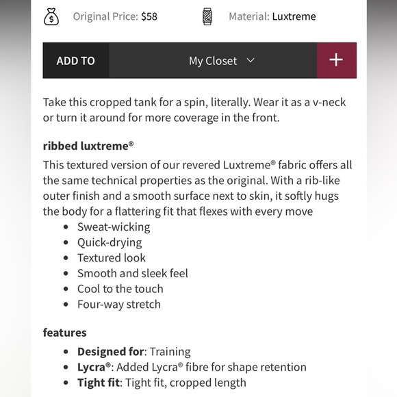 Lululemon Power Pivot Tank Top - Picture 8 of 8